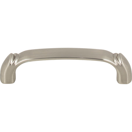 Top Knobs TK1031BSN: 3-3/4" cc Pomander D-Handle Cabinet Pull - Brushed Satin Nickel