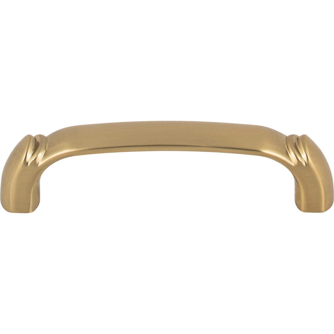 Top Knobs TK1031HB: 3-3/4" cc Pomander D-Handle Cabinet Pull - Honey Bronze