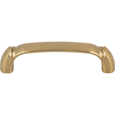 Top Knobs TK1031HB: 3-3/4" cc Pomander D-Handle Cabinet Pull - Honey Bronze