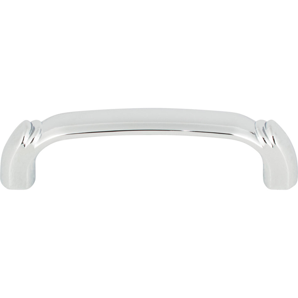 Top Knobs TK1031PC: 3-3/4" cc Pomander D-Handle Cabinet Pull - Polished Chrome