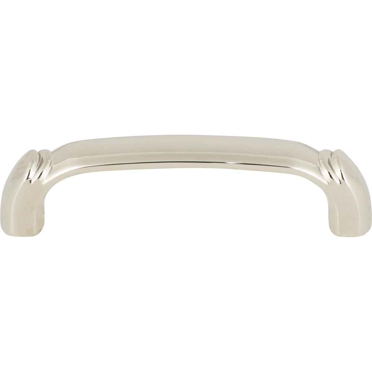 Top Knobs TK1031PN: 3-3/4" cc Pomander D-Handle Cabinet Pull - Polished Nickel