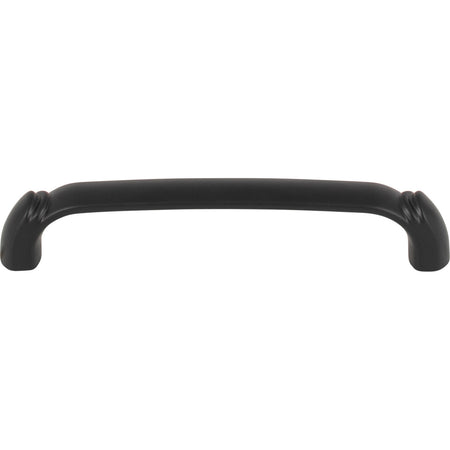 Top Knobs TK1032BLK: 5-1/16" cc Pomander D-Handle Cabinet Pull - Flat Black