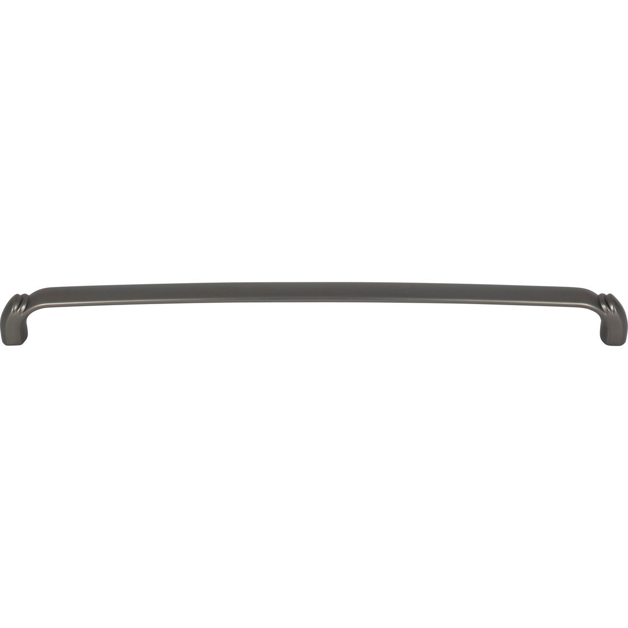 Top Knobs TK1036AG: 12" cc Pomander D-Handle Cabinet Pull - Ash Gray