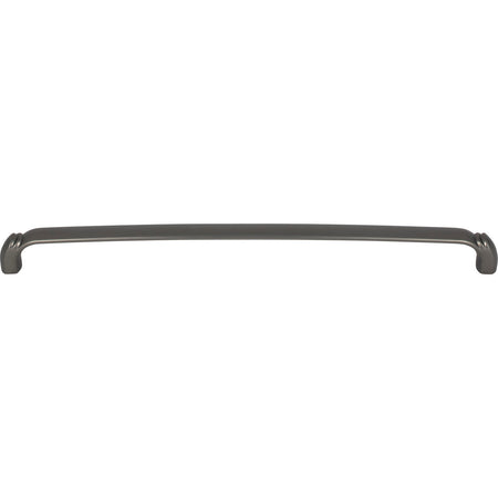 Top Knobs TK1036AG: 12" cc Pomander D-Handle Cabinet Pull - Ash Gray