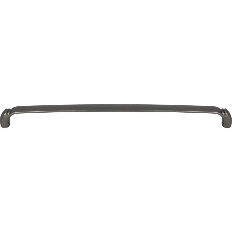 Top Knobs TK1036AG: 12" cc Pomander D-Handle Cabinet Pull - Ash Gray