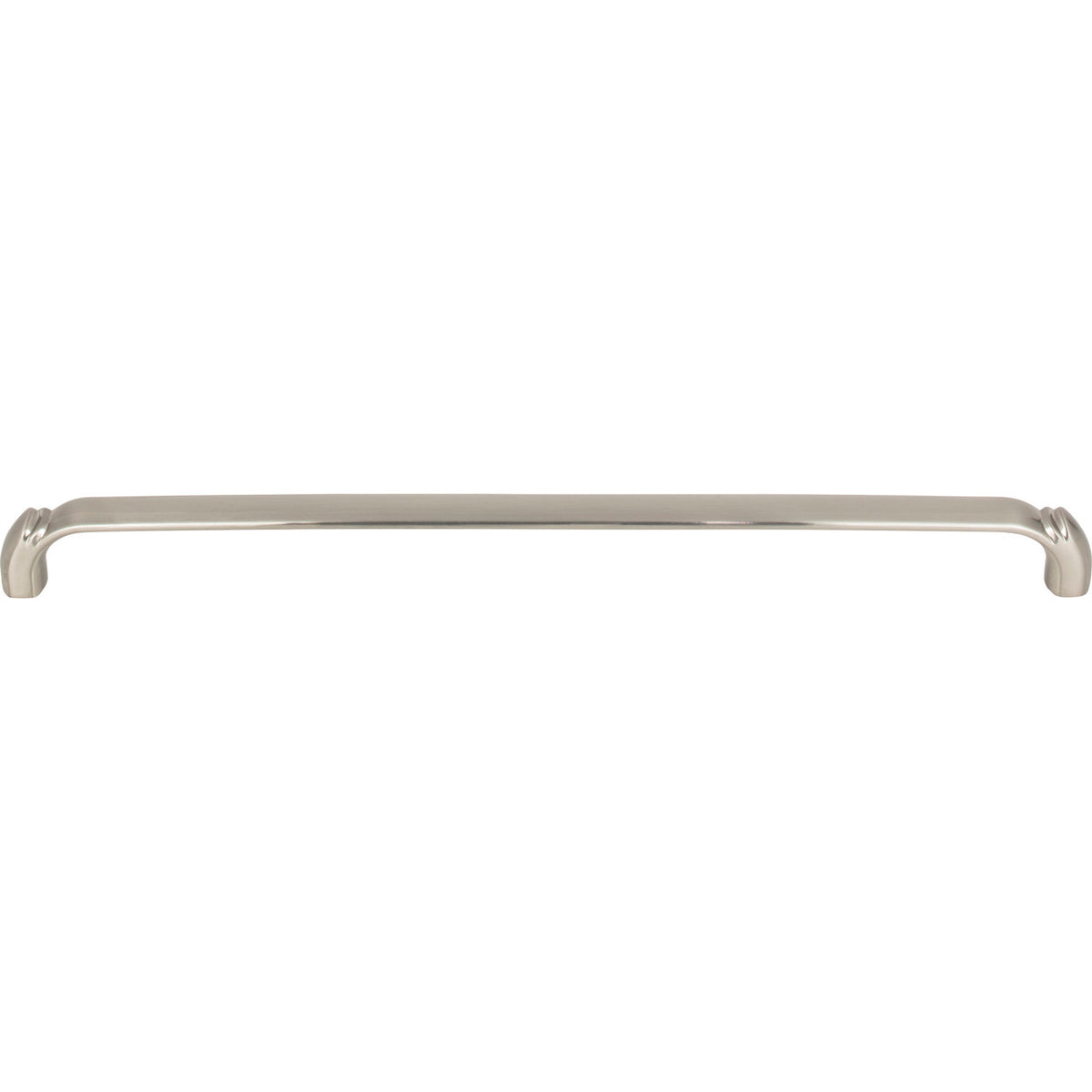 Top Knobs TK1036BSN: 12" cc Pomander D-Handle Cabinet Pull - Brushed Satin Nickel