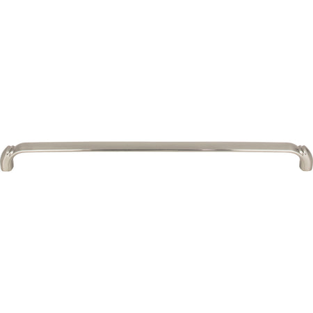 Top Knobs TK1036BSN: 12" cc Pomander D-Handle Cabinet Pull - Brushed Satin Nickel