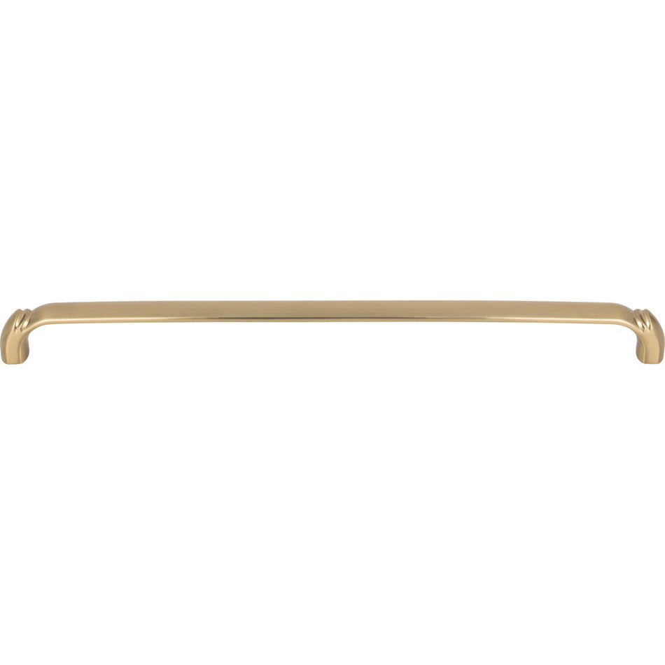 Top Knobs TK1036HB: 12" cc Pomander D-Handle Cabinet Pull - Honey Bronze