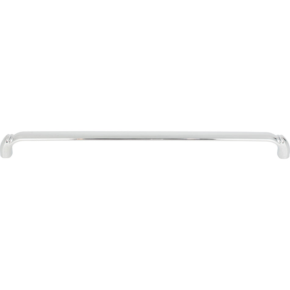 Top Knobs TK1036PC: 12" cc Pomander D-Handle Cabinet Pull - Polished Chrome