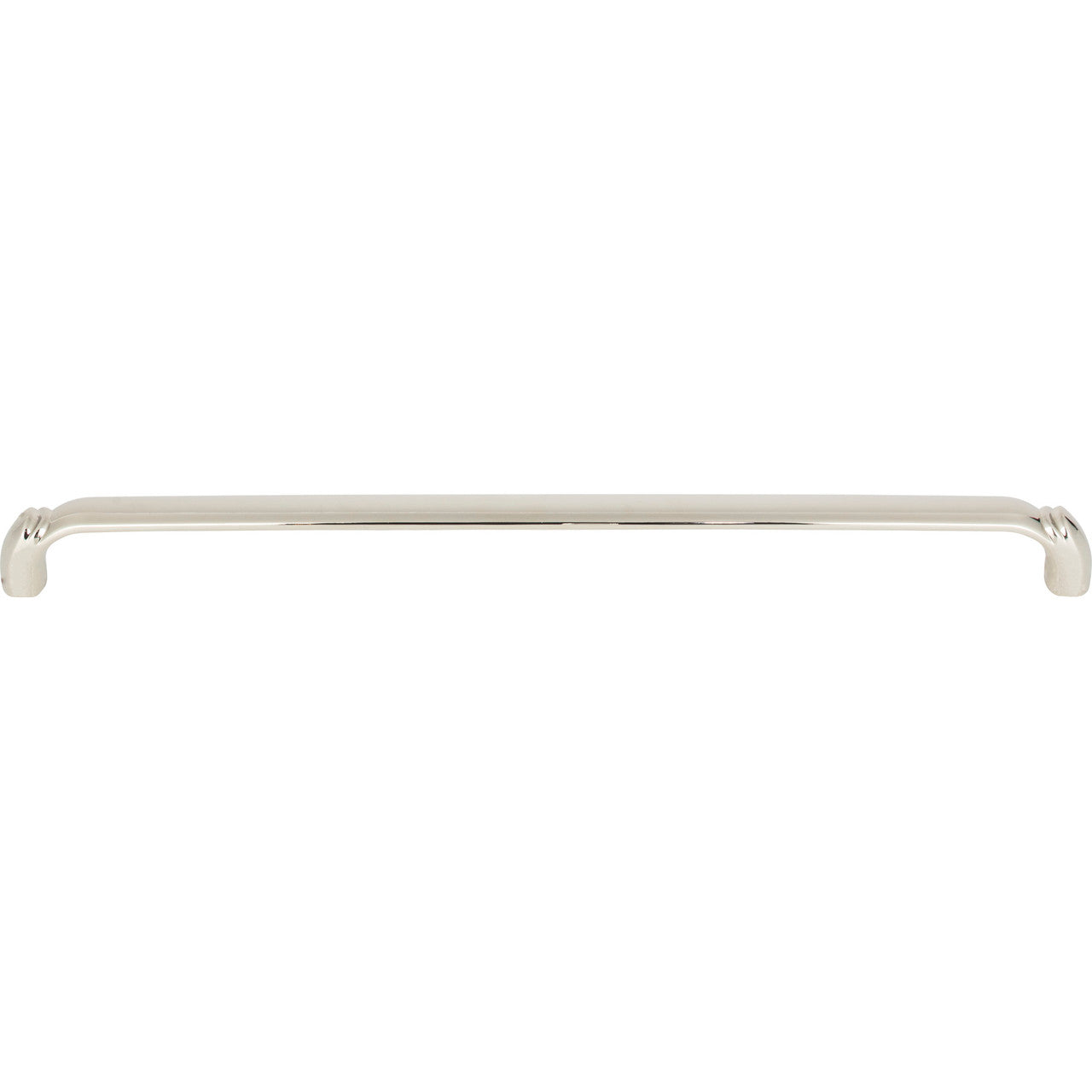 Top Knobs TK1036PN: 12" cc Pomander D-Handle Cabinet Pull - Polished Nickel