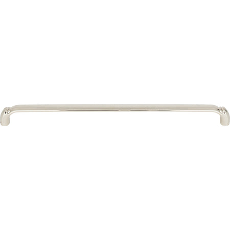 Top Knobs TK1036PN: 12" cc Pomander D-Handle Cabinet Pull - Polished Nickel