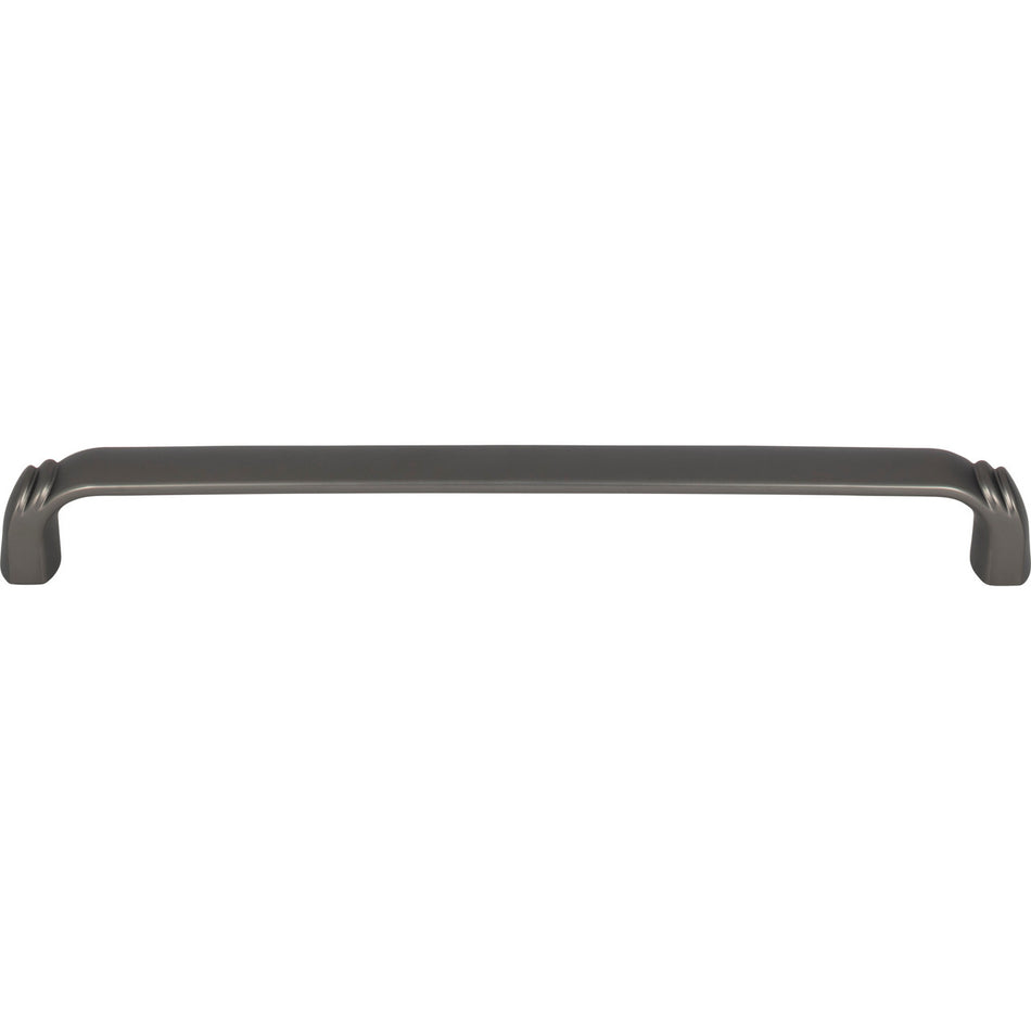 Top Knobs TK1037AG: 12" cc Pomander D-Handle Appliance Pull - Ash Gray