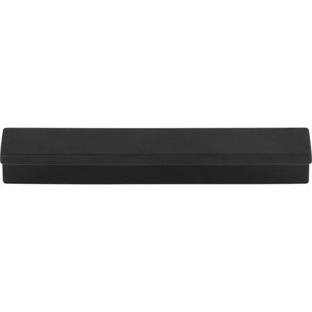 Top Knobs TK1041BLK: 3-3/4" cc Minetta Tab Cabinet Pull - Flat Black