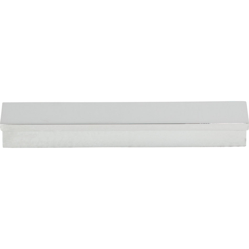 Top Knobs TK1041PC: 3-3/4" cc Minetta Tab Cabinet Pull - Polished Chrome