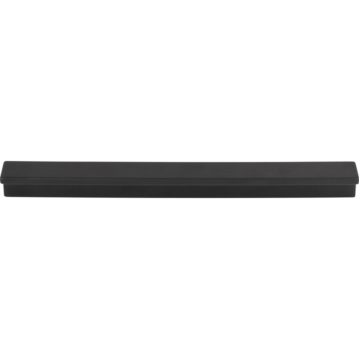 Top Knobs TK1044BLK: 7-9/16" cc Minetta Tab Cabinet Pull - Flat Black