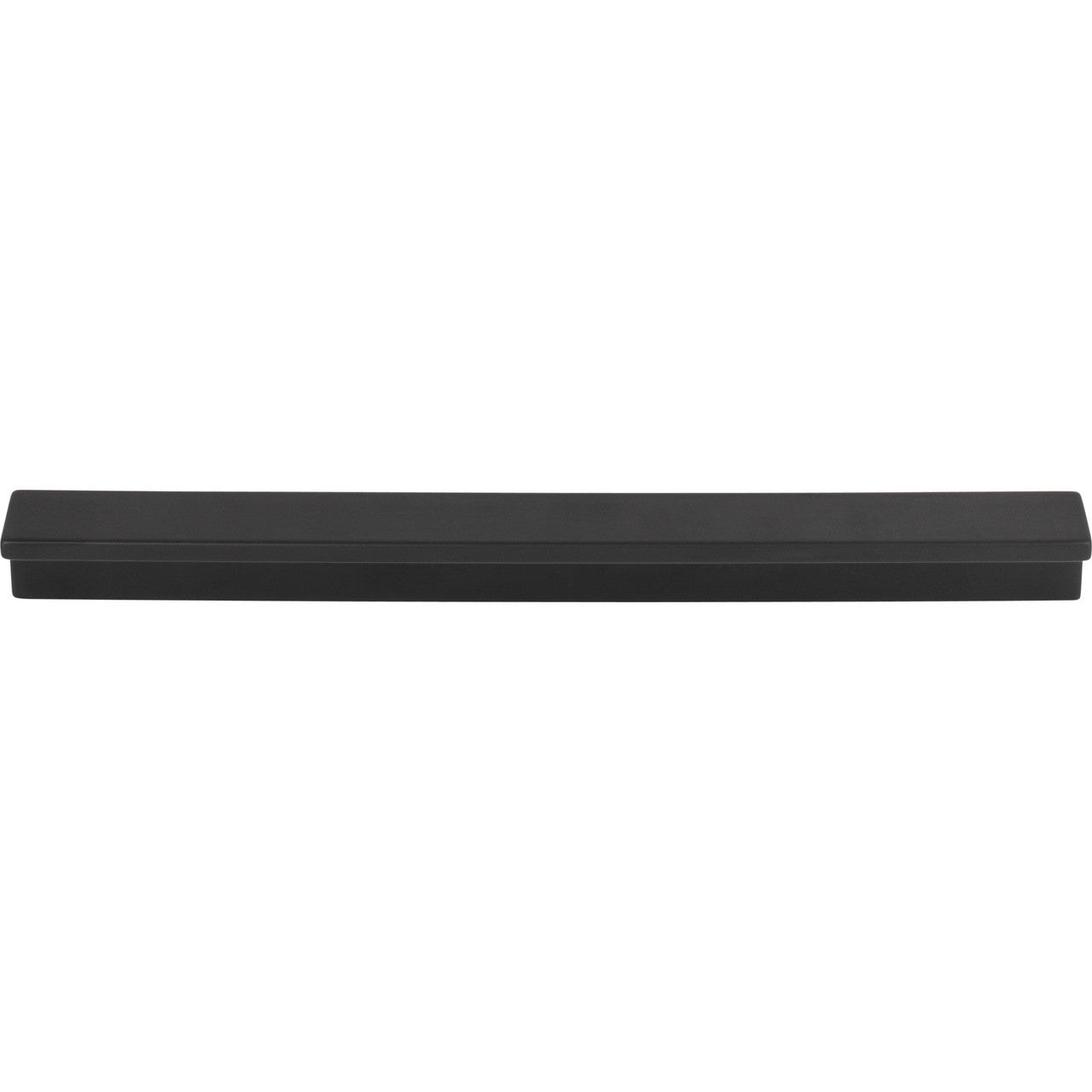Top Knobs TK1044BLK: 7-9/16" cc Minetta Tab Cabinet Pull - Flat Black