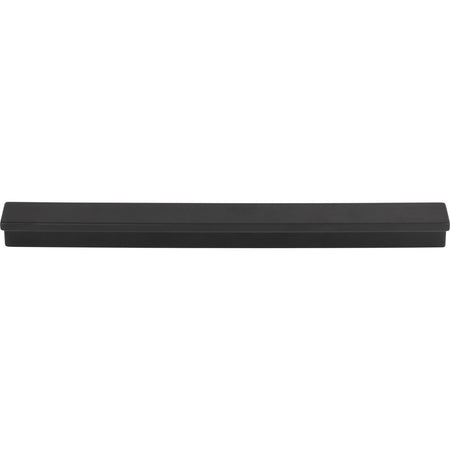 Top Knobs TK1044BLK: 7-9/16" cc Minetta Tab Cabinet Pull - Flat Black