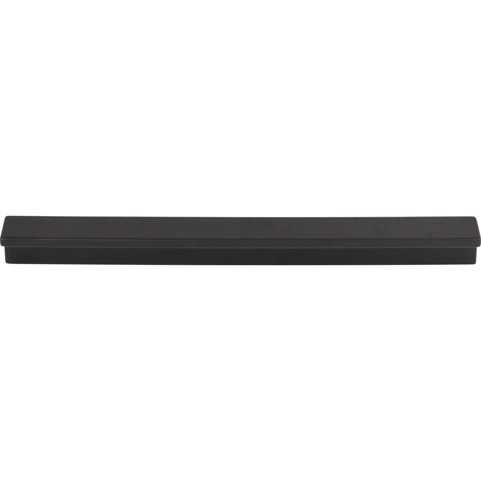 Top Knobs TK1044BLK: 7-9/16" cc Minetta Tab Cabinet Pull - Flat Black