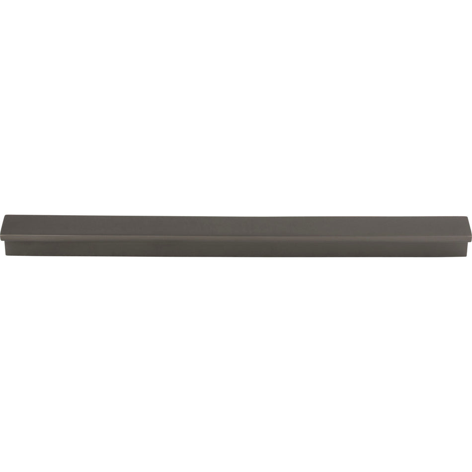 Top Knobs TK1045AG: 8-13/16" cc Minetta Tab Cabinet Pull - Ash Gray