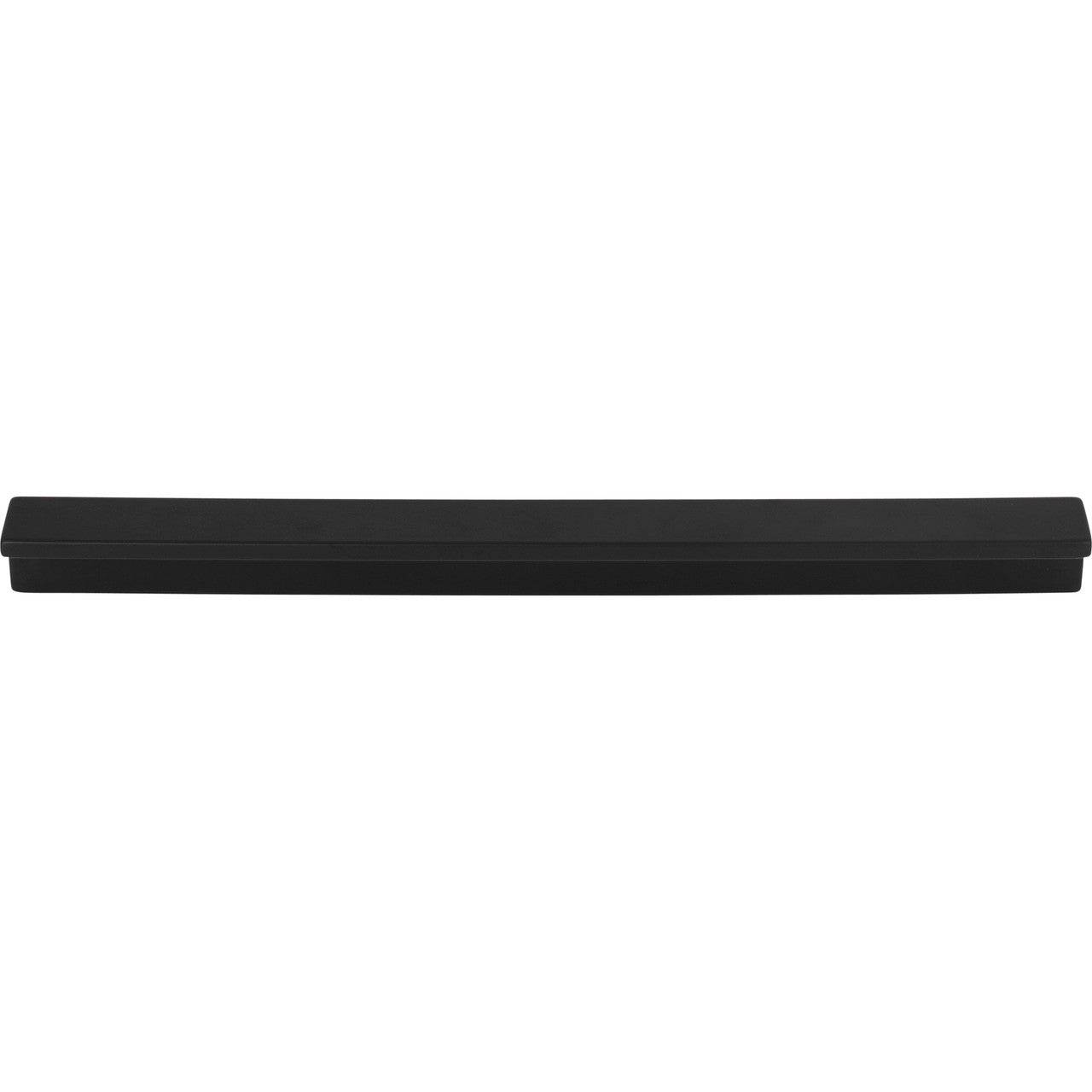 Top Knobs TK1045BLK: 8-13/16" cc Minetta Tab Cabinet Pull - Flat Black