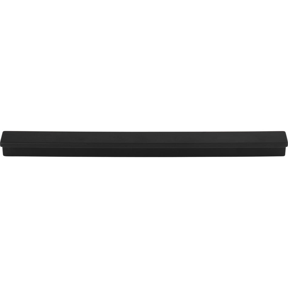 Top Knobs TK1045BLK: 8-13/16" cc Minetta Tab Cabinet Pull - Flat Black