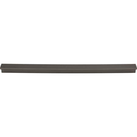 Top Knobs TK1046AG: 12" cc Minetta Tab Cabinet Pull - Ash Gray