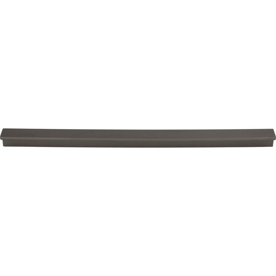 Top Knobs TK1046AG: 12" cc Minetta Tab Cabinet Pull - Ash Gray