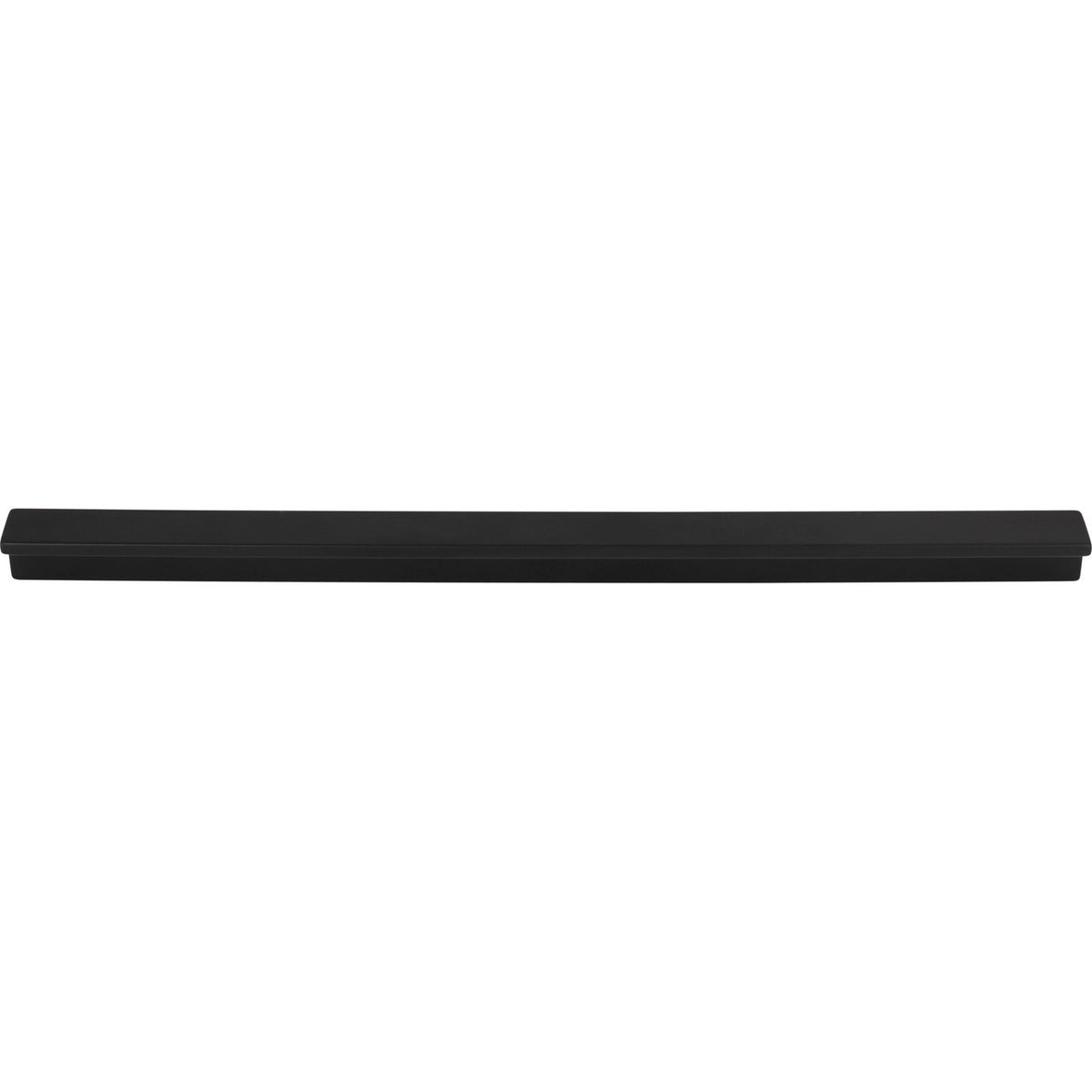 Top Knobs TK1046BLK: 12" cc Minetta Tab Cabinet Pull - Flat Black