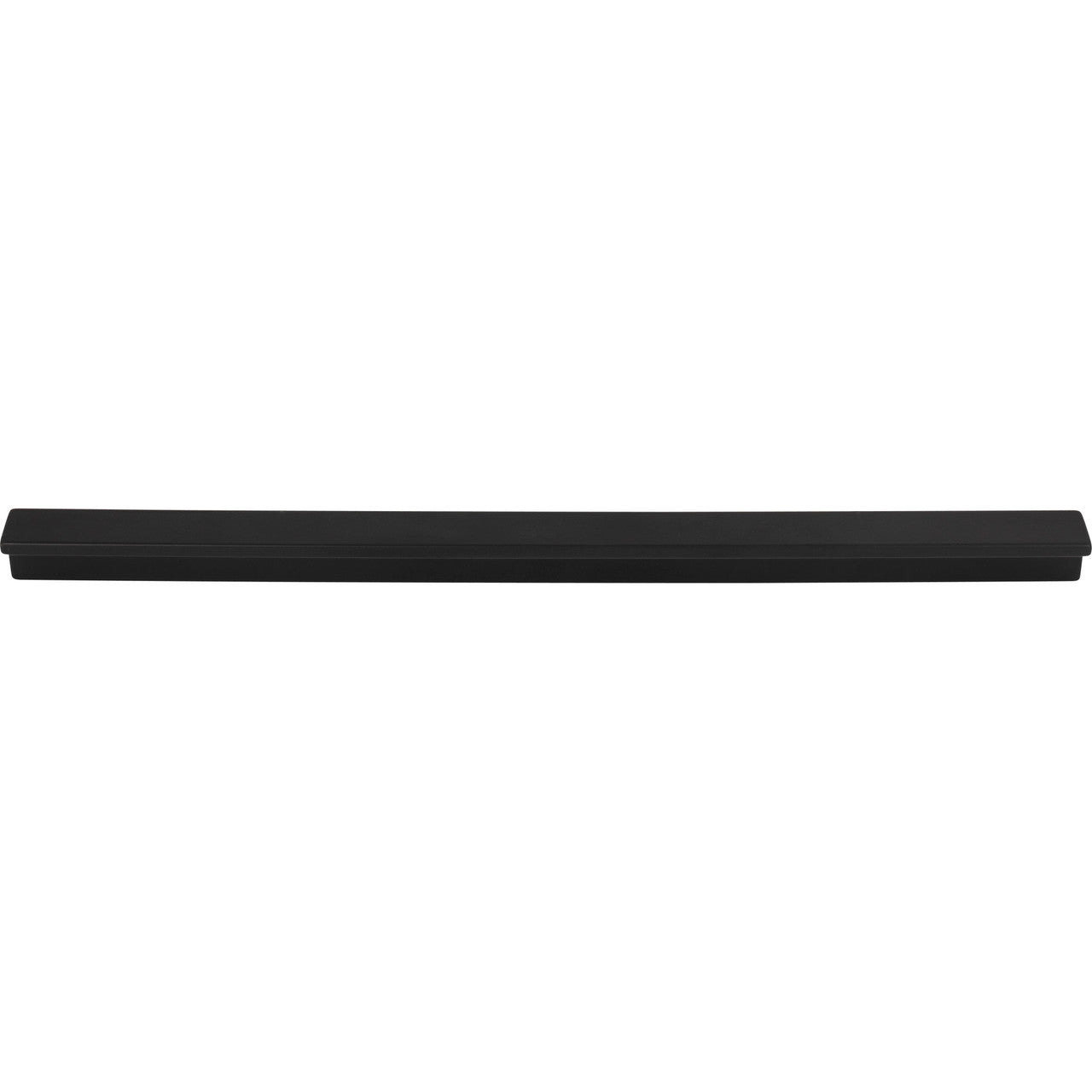 Top Knobs TK1046BLK: 12" cc Minetta Tab Cabinet Pull - Flat Black