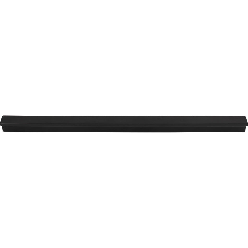 Top Knobs TK1046BLK: 12" cc Minetta Tab Cabinet Pull - Flat Black