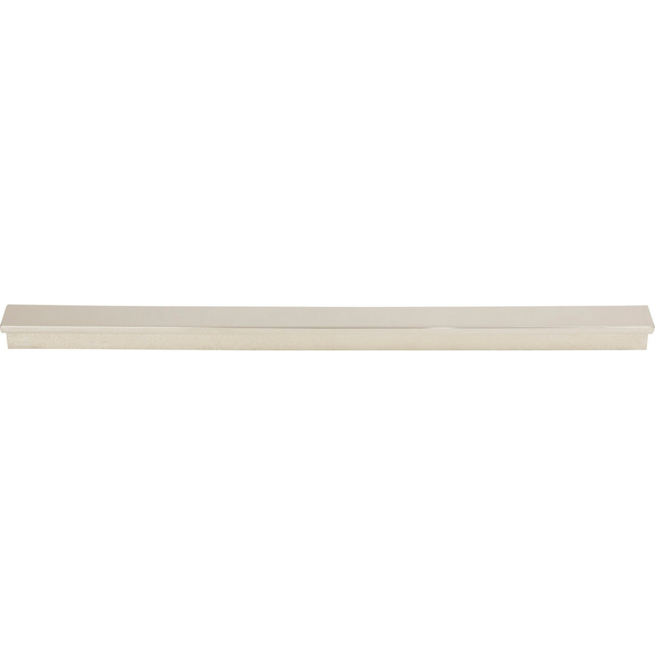 Top Knobs TK1046PN: 12" cc Minetta Tab Cabinet Pull - Polished Nickel