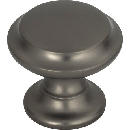 Top Knobs TK1050AG: 1-1/4" Barrow Round Cabinet Knob - Ash Gray