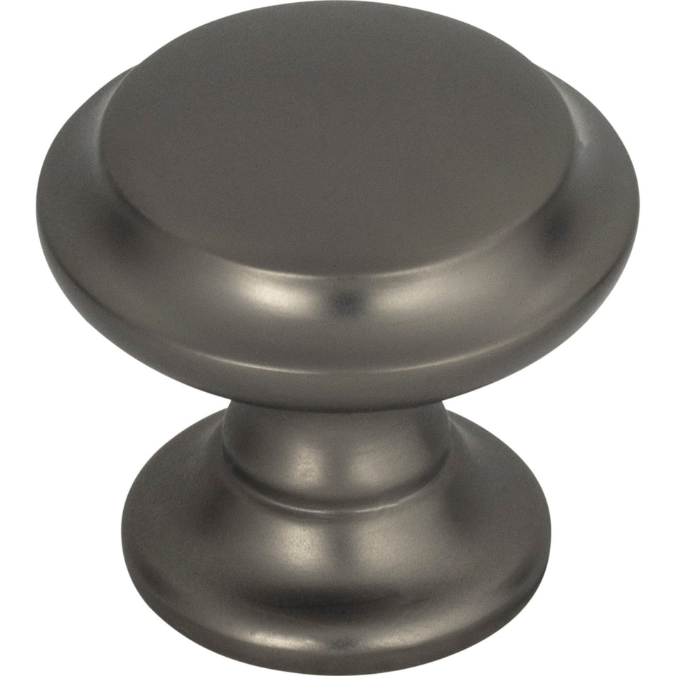 Top Knobs TK1050AG: 1-1/4" Barrow Round Cabinet Knob - Ash Gray