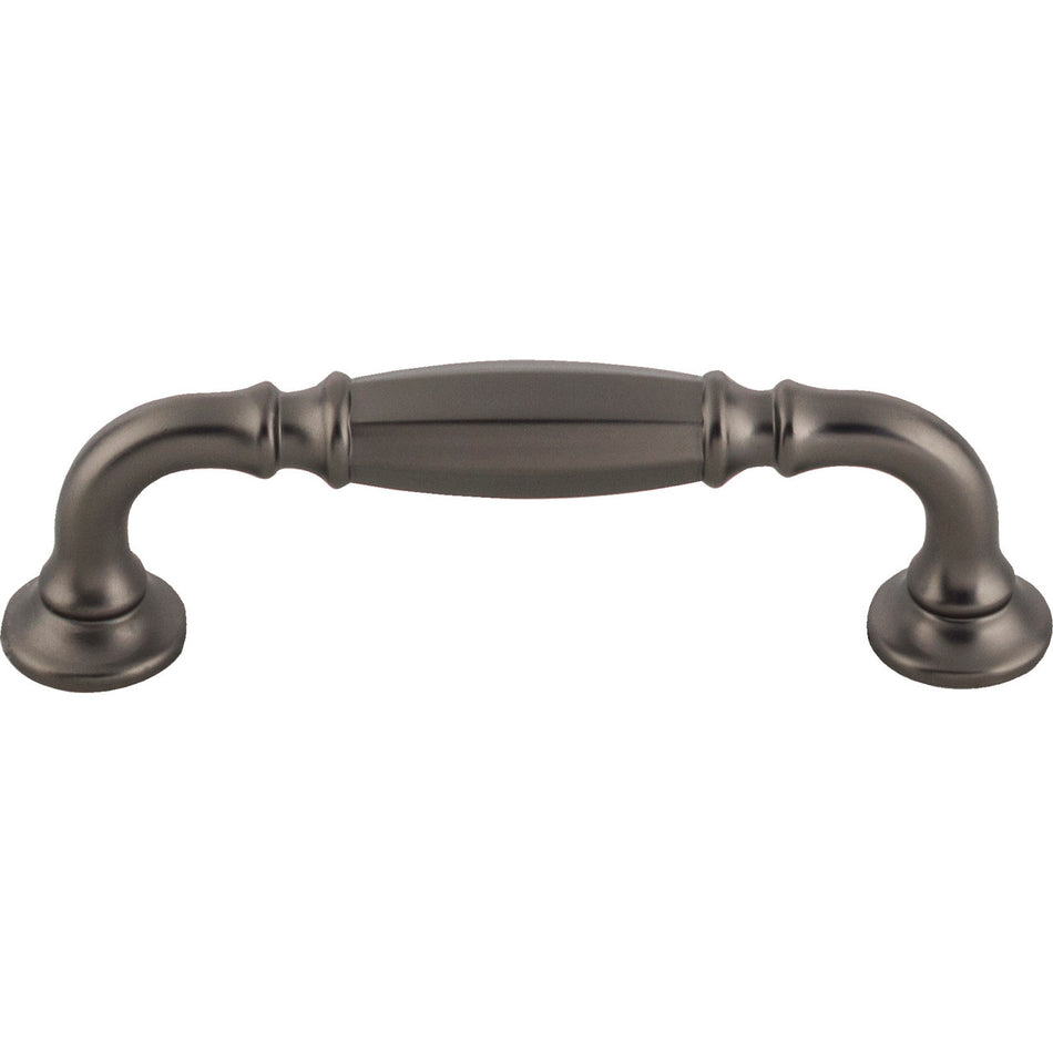 Top Knobs TK1051AG: 3-3/4" cc Barrow D-Handle Cabinet Pull - Ash Gray