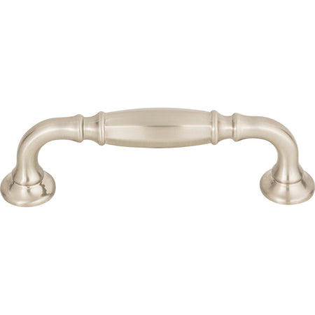 Top Knobs TK1051BSN: 3-3/4" cc Barrow D-Handle Cabinet Pull - Brushed Satin Nickel