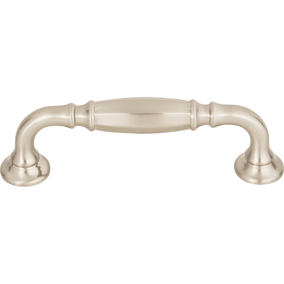 Top Knobs TK1051BSN: 3-3/4" cc Barrow D-Handle Cabinet Pull - Brushed Satin Nickel