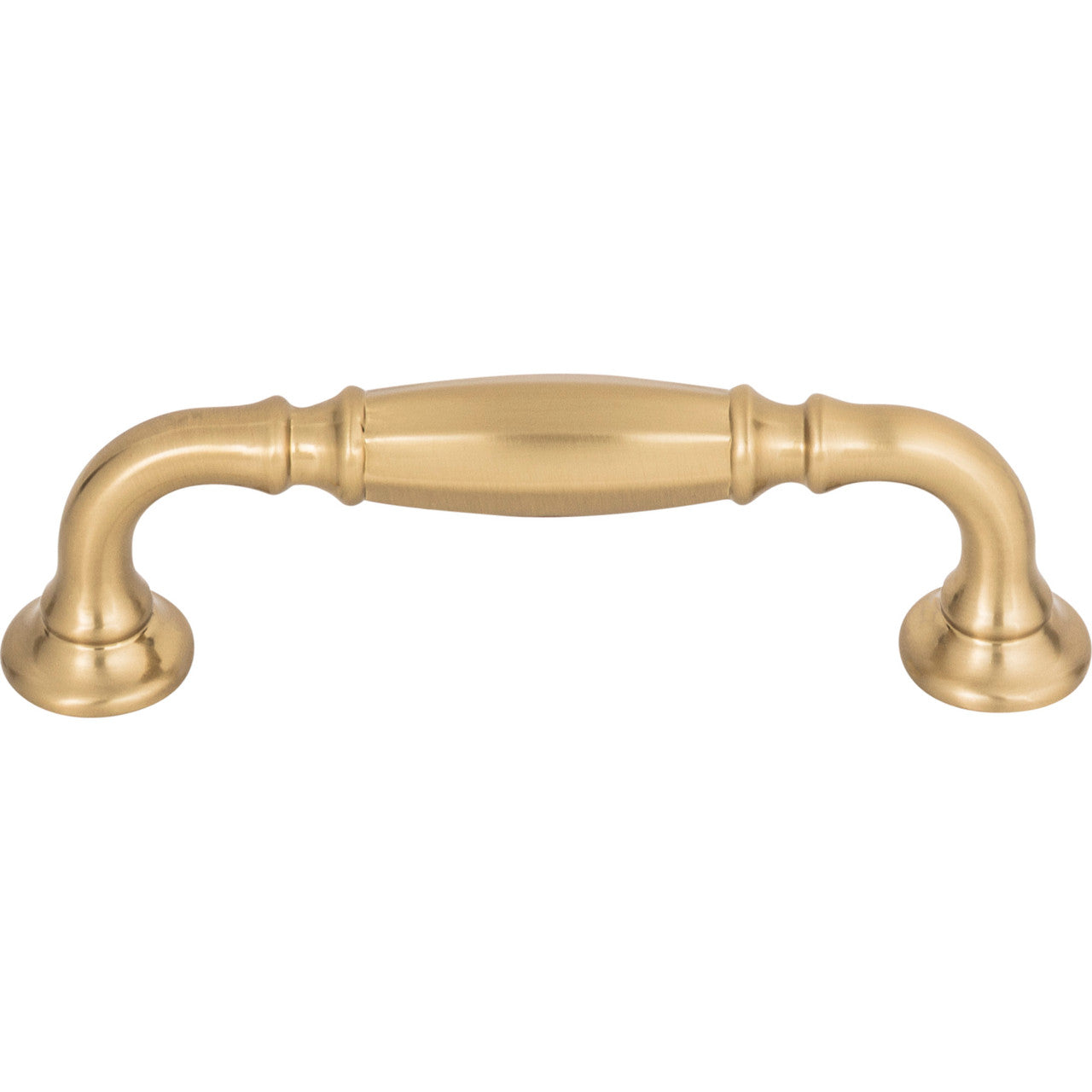 Top Knobs TK1051HB: 3-3/4" cc Barrow D-Handle Cabinet Pull - Honey Bronze
