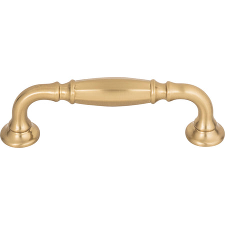 Top Knobs TK1051HB: 3-3/4" cc Barrow D-Handle Cabinet Pull - Honey Bronze