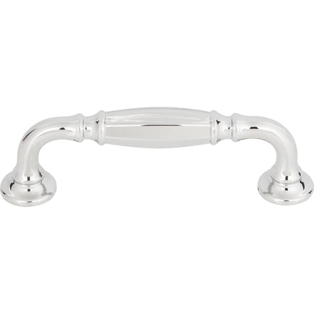 Top Knobs TK1051PC: 3-3/4" cc Barrow D-Handle Cabinet Pull - Polished Chrome