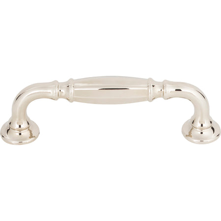 Top Knobs TK1051PN: 3-3/4" cc Barrow D-Handle Cabinet Pull - Polished Nickel