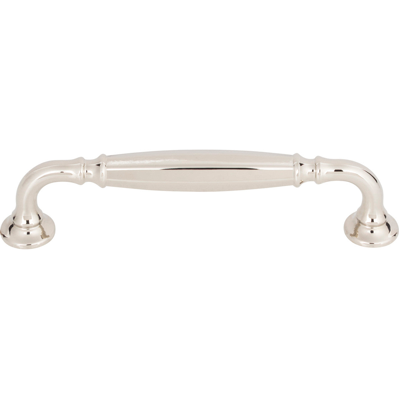 Top Knobs TK1052PN: 5-1/16" cc Barrow D-Handle Cabinet Pull - Polished Nickel