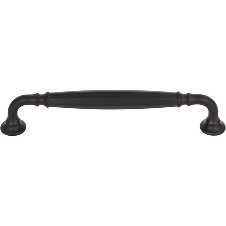Top Knobs TK1053BLK: 6-5/16" cc Barrow D-Handle Cabinet Pull - Flat Black