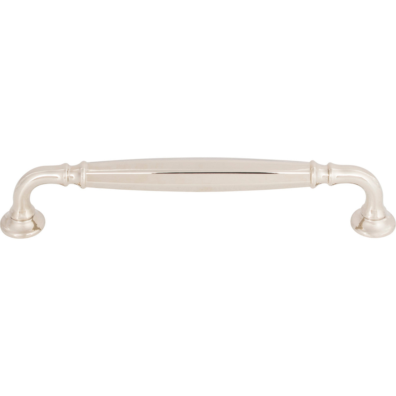 Top Knobs TK1053PN: 6-5/16" cc Barrow D-Handle Cabinet Pull - Polished Nickel