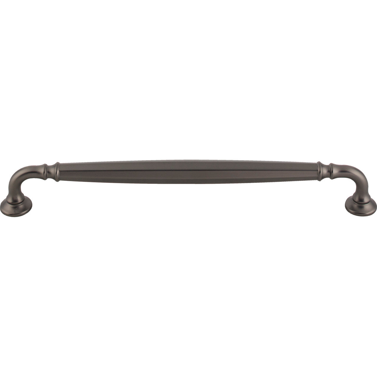 Top Knobs TK1055AG: 8-13/16" cc Barrow D-Handle Cabinet Pull - Ash Gray