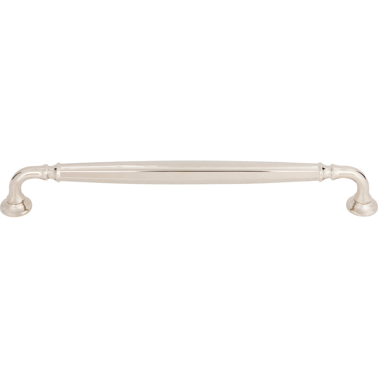 Top Knobs TK1055PN: 8-13/16" cc Barrow D-Handle Cabinet Pull - Polished Nickel