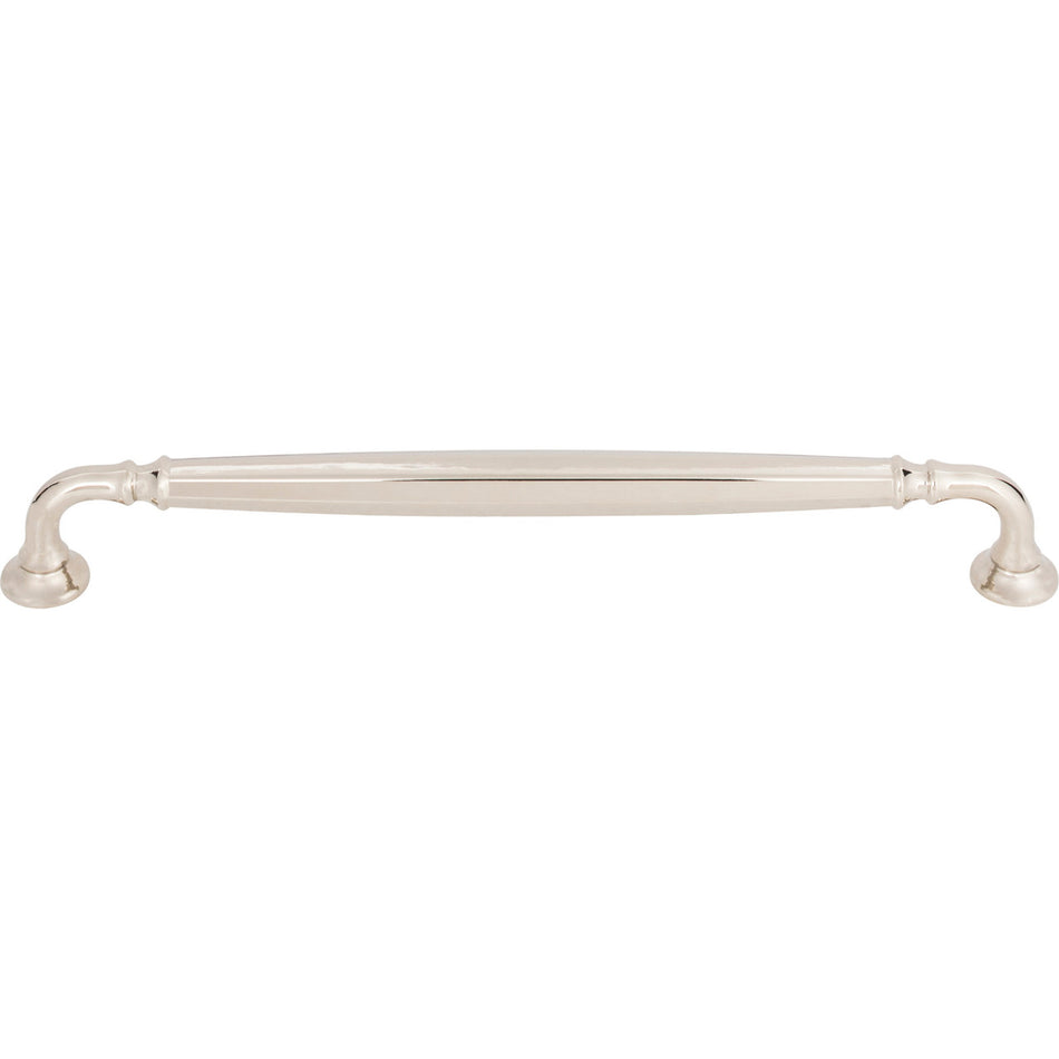 Top Knobs TK1055PN: 8-13/16" cc Barrow D-Handle Cabinet Pull - Polished Nickel