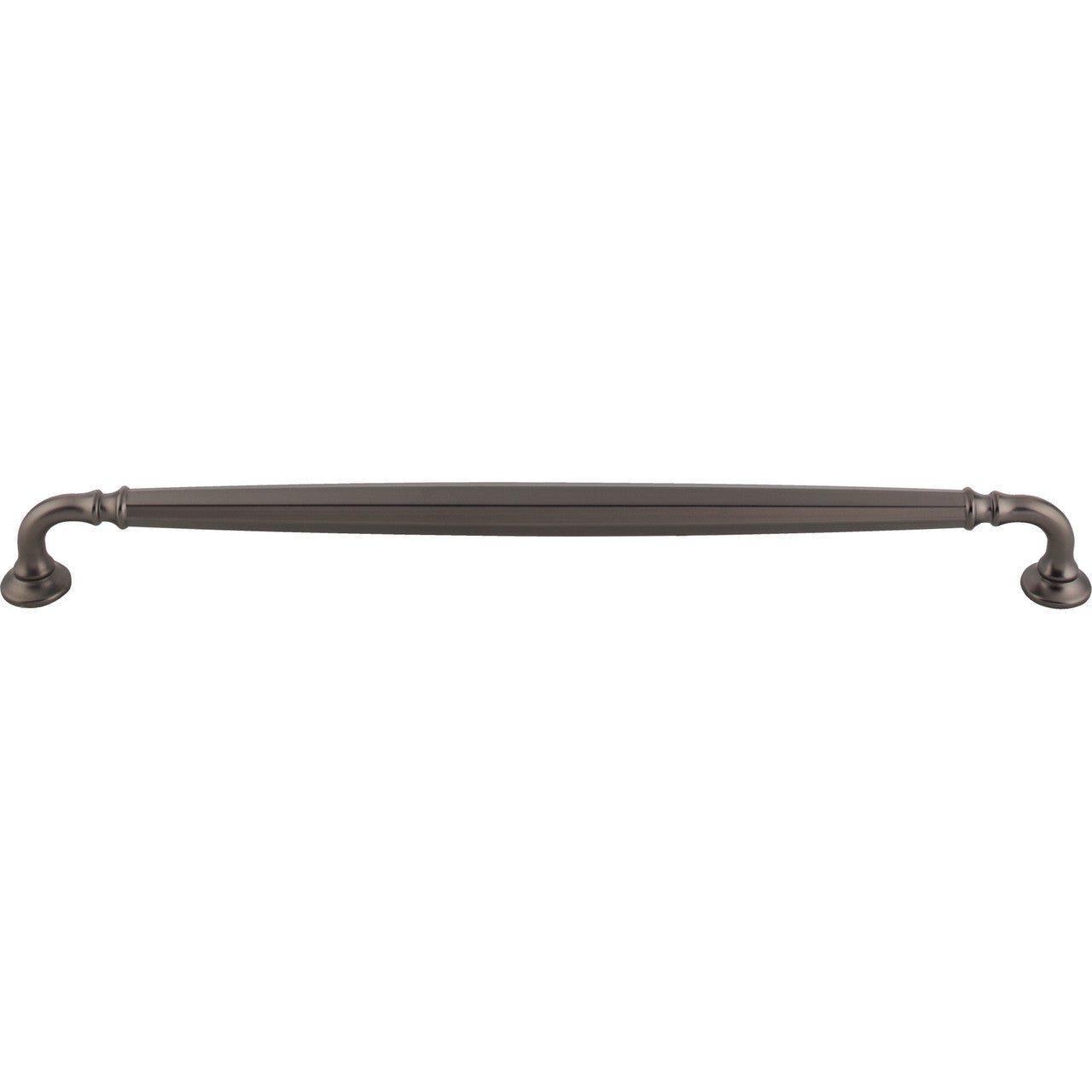 Top Knobs TK1056AG: 12" cc Barrow D-Handle Cabinet Pull - Ash Gray