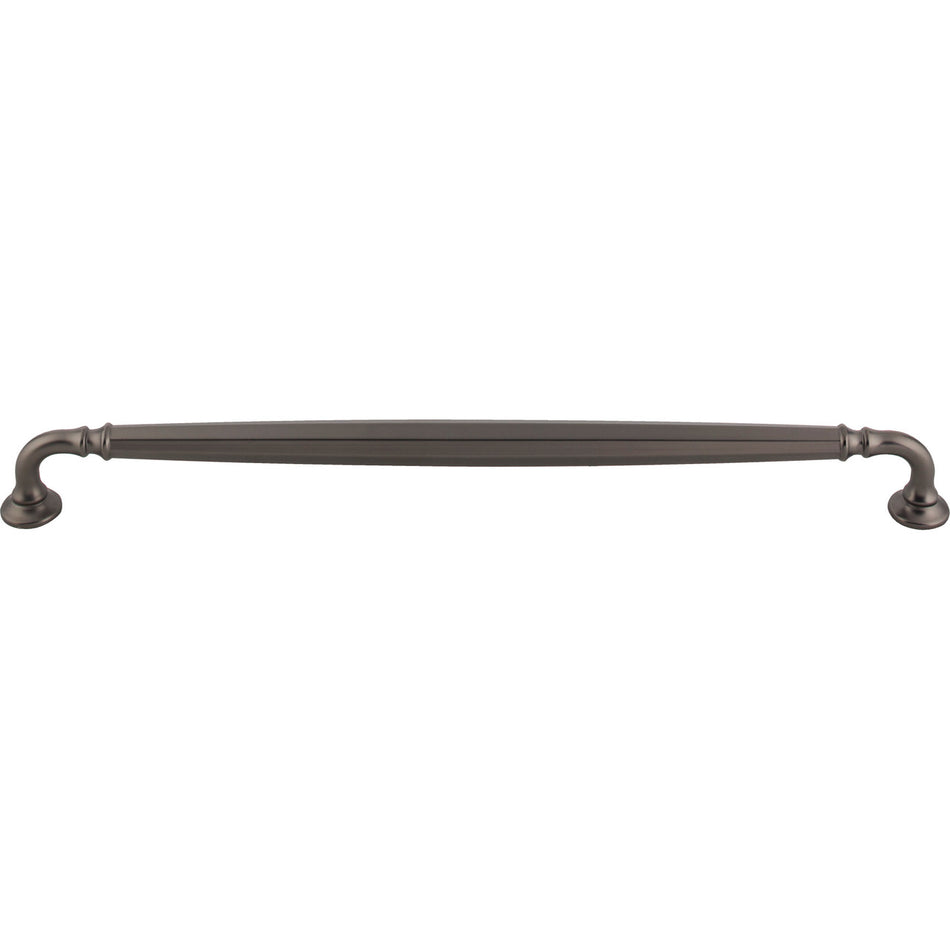 Top Knobs TK1056AG: 12" cc Barrow D-Handle Cabinet Pull - Ash Gray