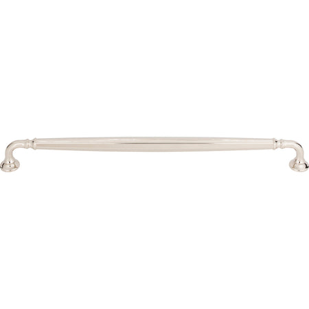 Top Knobs TK1056PN: 12" cc Barrow D-Handle Cabinet Pull - Polished Nickel