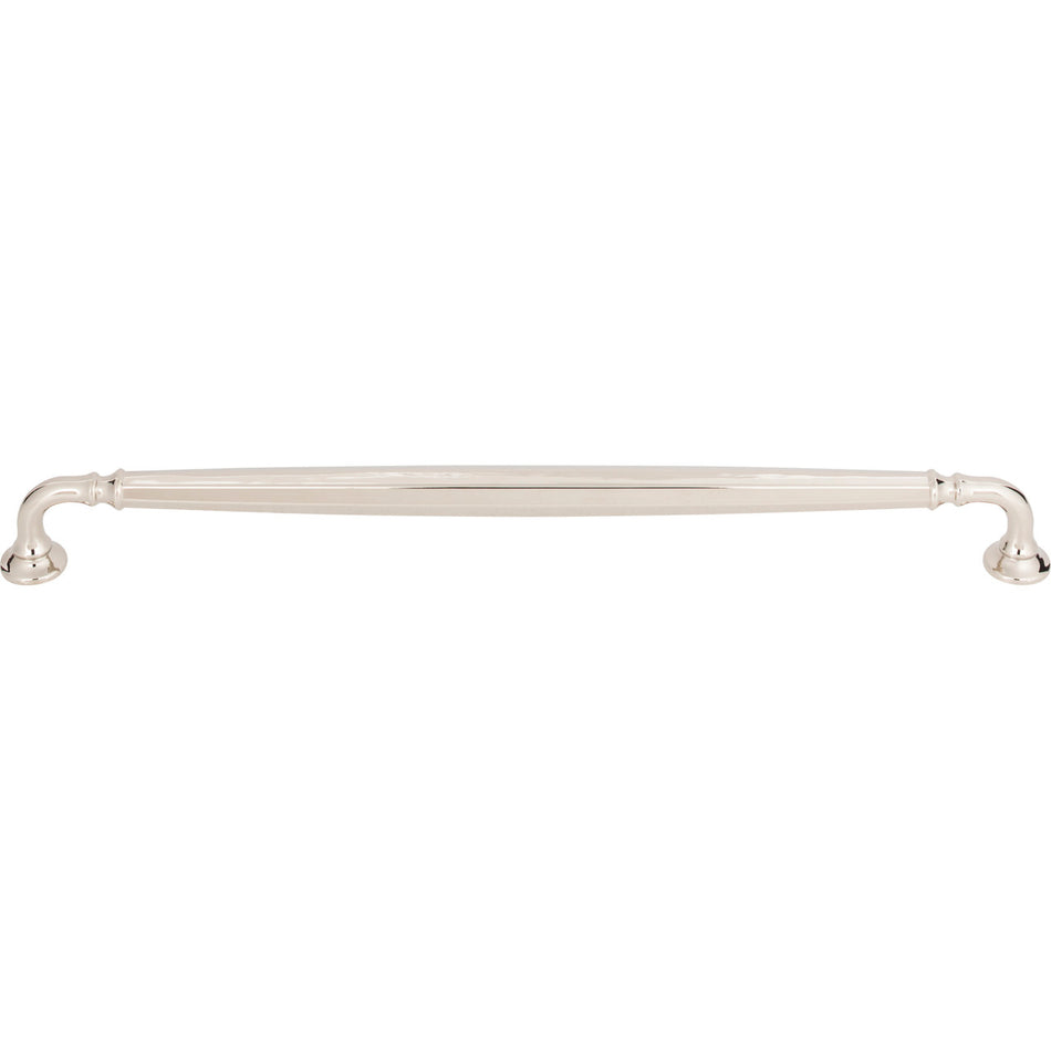Top Knobs TK1056PN: 12" cc Barrow D-Handle Cabinet Pull - Polished Nickel
